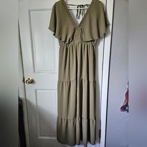 Olive green dress